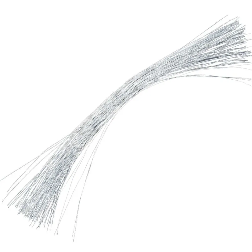 Drähte, 40cm lang, 0,45mm stark, silber, 200 Stück