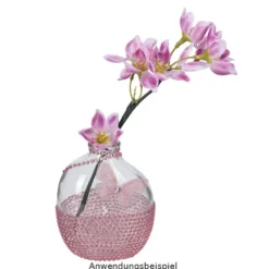3-D Schmetterlinge aus zartem Gewebe, 4,9cm x 3,3cm, 6 Farben, klare Strass-Steine, 50 Stück