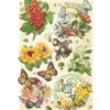 3-D Stickerbogen, Vintage-Blumen 2, 12,7 x 18,8 cm