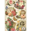 3-D Stickerbogen, Vintage-Uhren 7, 12,7 x 18,8 cm