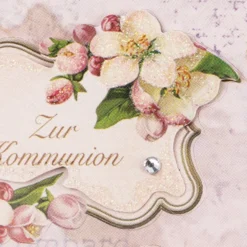 3-D Stickerbogen, Zur Kommunion, 12,5 x 18,5 cm