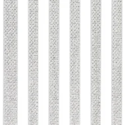 3-D Sticker-Bordüren, 28,5cm, verschiedene Breiten, silber-diamantiert