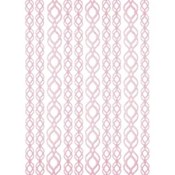 3-D Sticker-Bordüren "Deluxe Ornament 2", 2 verschiedene Breiten, selbstklebend, rosa