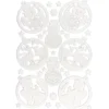 3-D Sticker, Deluxe Anhänger, verschiedene Größen, selbstklebend, weiß