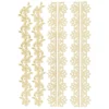 3-D Sticker Deluxe, Florale Bordüren 1, 21cm x 30cm, gold, selbstklebend