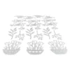 3-D Sticker Deluxe, Florale Elemente 1, 21cm x 30cm, silber, selbstklebend