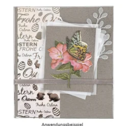 3-D Sticker Deluxe, Florale Elemente 1, 21cm x 30cm, silber, selbstklebend