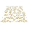 3-D Sticker Deluxe, Florale Elemente 2, 21cm x 30cm, gold, selbstklebend