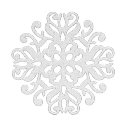 3-D Sticker Deluxe, Florale Ornamente, 21cm x 30cm, silber, selbstklebend