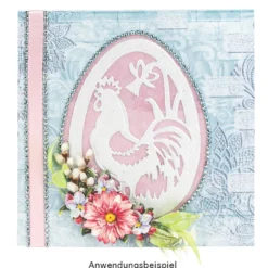 3-D Sticker, Deluxe Ostereier, selbstklebend, silber