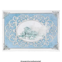 3-D Sticker, Deluxe Rahmen 3, selbstklebend, silber