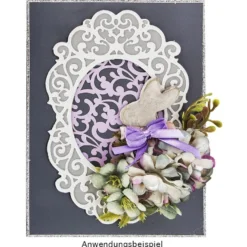 3-D Sticker, Deluxe Rahmen 3, selbstklebend, silber