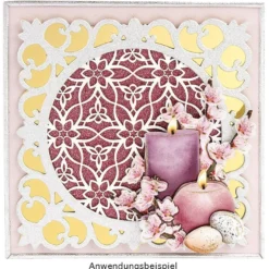 3-D Sticker, Deluxe Rahmen 3, selbstklebend, silber