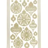 3-D Sticker, Deluxe Weihnachtskugeln, verschiedene Größen, selbstklebend, gold