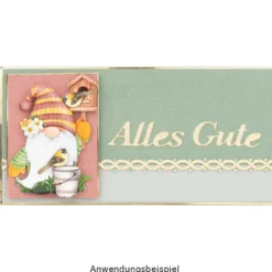 3-D Sticker Deluxe, Wünsche, 21cm x 30cm, gold, selbstklebend