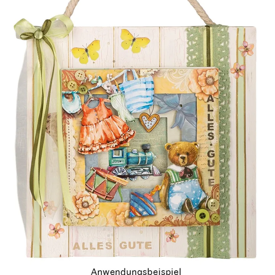 3-D Tunnelkarten & Umschläge, Sortierung 1, 16cm x 16cm, 30-teilig, 5 Stück