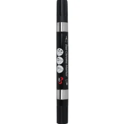 Duo-Chrome-Marker, mit je zwei verschiedenen Stiftspitzen, hochpigmentiert, silber, 2 Stück