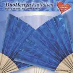 DuoDesign Faltfolien, geprägt, 10 x 10 cm, 65 Blatt
