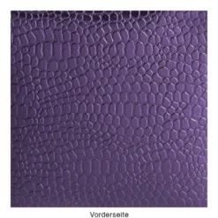 DuoDesign Faltfolien, Kroko-Optik, 10cm x 10cm, 65 Blatt, aubergine