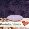 DuoDesign Faltfolien, Leder-Optik, 10cm x 10cm, 65 Blatt, aubergine