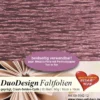 DuoDesign Faltfolien, Seiden-Optik, 10cm x 10cm, 65 Blatt, mauve