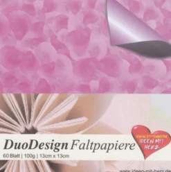 DuoDesign Faltpapier, 13 x 13 cm, 60 Blatt