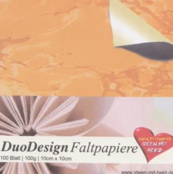 DuoDesign Faltpapier, 10 x 10 cm, 100 Blatt