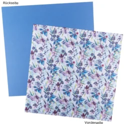 Duo-Design-Papiere, Blumen 2, beidseitig bedruckt, 25cm x 25cm, 250g/m², 20 Blatt