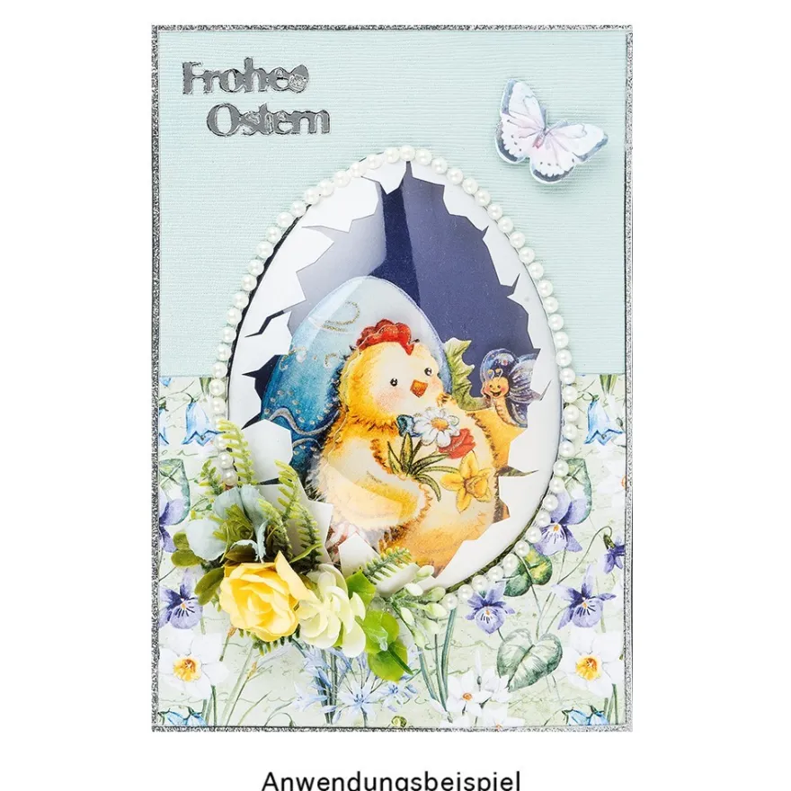 Duo-Design-Papiere, Blumen 2, beidseitig bedruckt, 25cm x 25cm, 250g/m², 20 Blatt