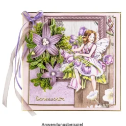 Duo-Design-Papiere, Elfen 1, beidseitig bedruckt, 25cm x 25cm, 250g/m², 20 Blatt
