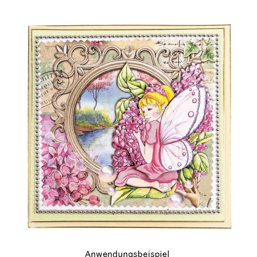 Duo-Design-Papiere, Elfen 1, beidseitig bedruckt, 25cm x 25cm, 250g/m², 20 Blatt