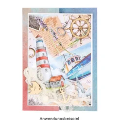 Duo-Design-Papiere, Farbverlauf Vintage Style 1, beidseitig bedruckt, 25cm x 25cm, 250g/m², 20 Blatt