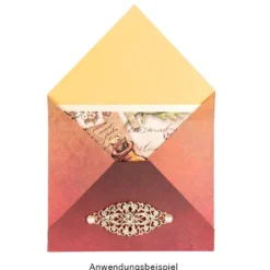 Duo-Design-Papiere, Farbverlauf Vintage Style 1, beidseitig bedruckt, 25cm x 25cm, 250g/m², 20 Blatt