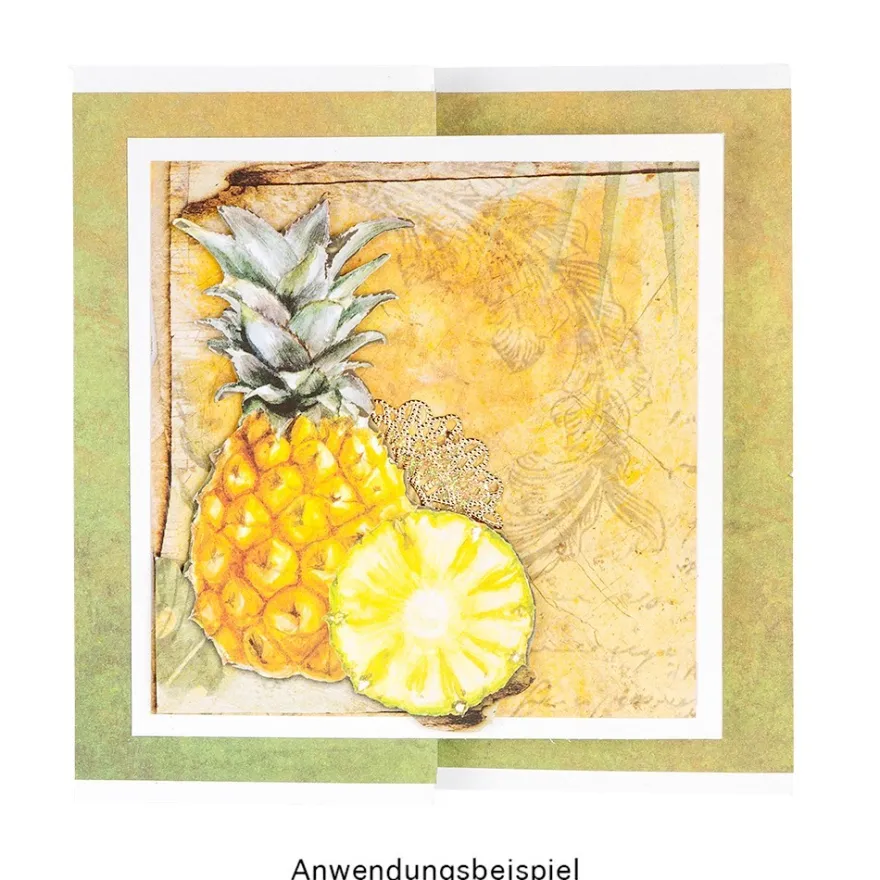 Duo-Design-Papiere, Farbverlauf Vintage Style 1, beidseitig bedruckt, 25cm x 25cm, 250g/m², 20 Blatt