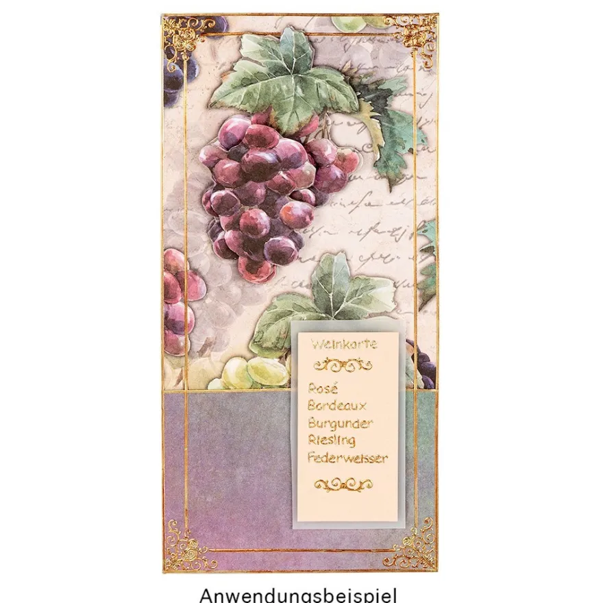 Duo-Design-Papiere, Farbverlauf Vintage Style 1, beidseitig bedruckt, 25cm x 25cm, 250g/m², 20 Blatt