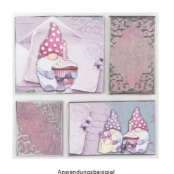 Duo-Design-Papiere, Frühling & Sommer, beidseitig bedruckt, 25cm x 25cm, 250 g/m², 100 Blatt