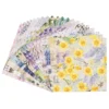 Duo-Design-Papiere, Glockenblumen 3, beidseitig bedruckt, 25cm x 25cm, 250g/m², 20 Blatt