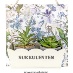Duo-Design-Papiere, Glockenblumen 1, beidseitig bedruckt, 25cm x 25cm, 250g/m², 20 Blatt