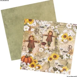 Duo-Design-Papiere, Herbst 2, beidseitig bedruckt, 25cm x 25cm, 250g/m², 20 Blatt