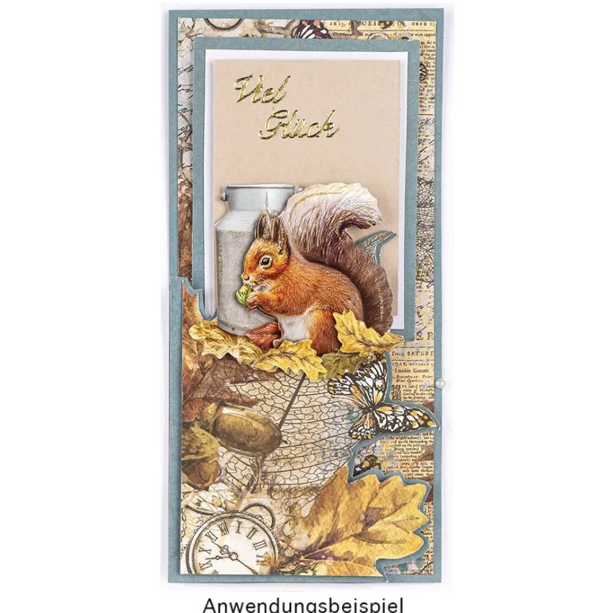 Duo-Design-Papiere, Herbst 2, beidseitig bedruckt, 25cm x 25cm, 250g/m², 20 Blatt