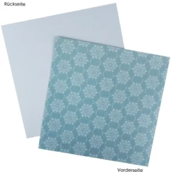 Duo-Design-Papiere, Hintergründe 1, beidseitig bedruckt, 25cm x 25cm, 250g/m², 20 Blatt