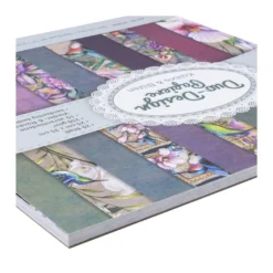 Duo-Design-Papiere, Kolibris & Blüten, beidseitig bedruckt, 25cm x 25cm, 250g/m², 20 Blatt