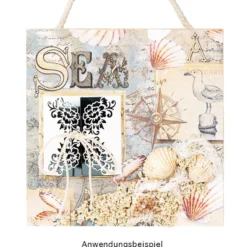 Duo-Design-Papiere, Maritim 2, beidseitig bedruckt, 25cm x 25cm, 250g/m², 20 Blatt