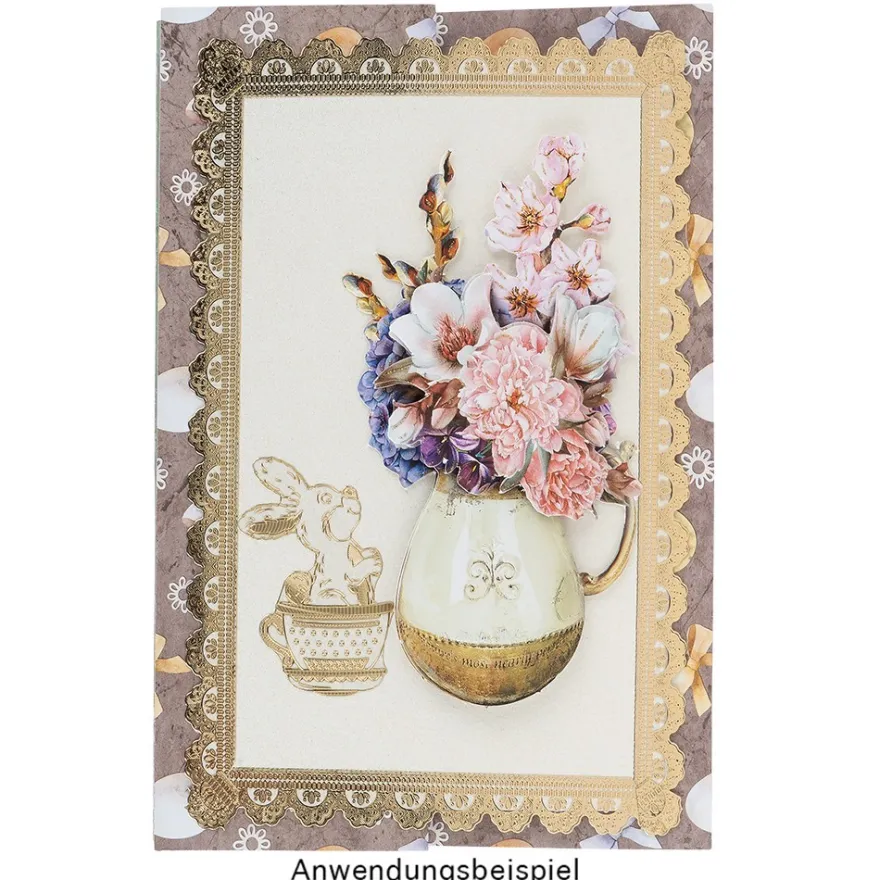 Duo-Design-Papiere, Ostern 1, beidseitig bedruckt, 25cm x 25cm, 250g/m², 20 Blatt