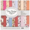 Duo-Design-Papiere, Rosen 1, beidseitig bedruckt, 25cm x 25cm, 250g/m², 20 Blatt