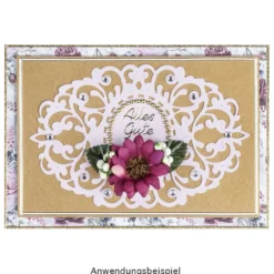 Duo-Design-Papiere, Rosen 1, beidseitig bedruckt, 25cm x 25cm, 250g/m², 20 Blatt