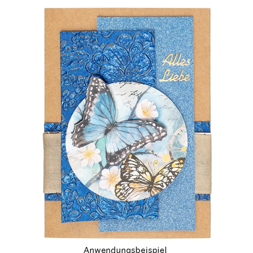 Duo-Design-Papiere, Vintage 3, beidseitig bedruckt, 25cm x 25cm, 250g/m², 20 Blatt