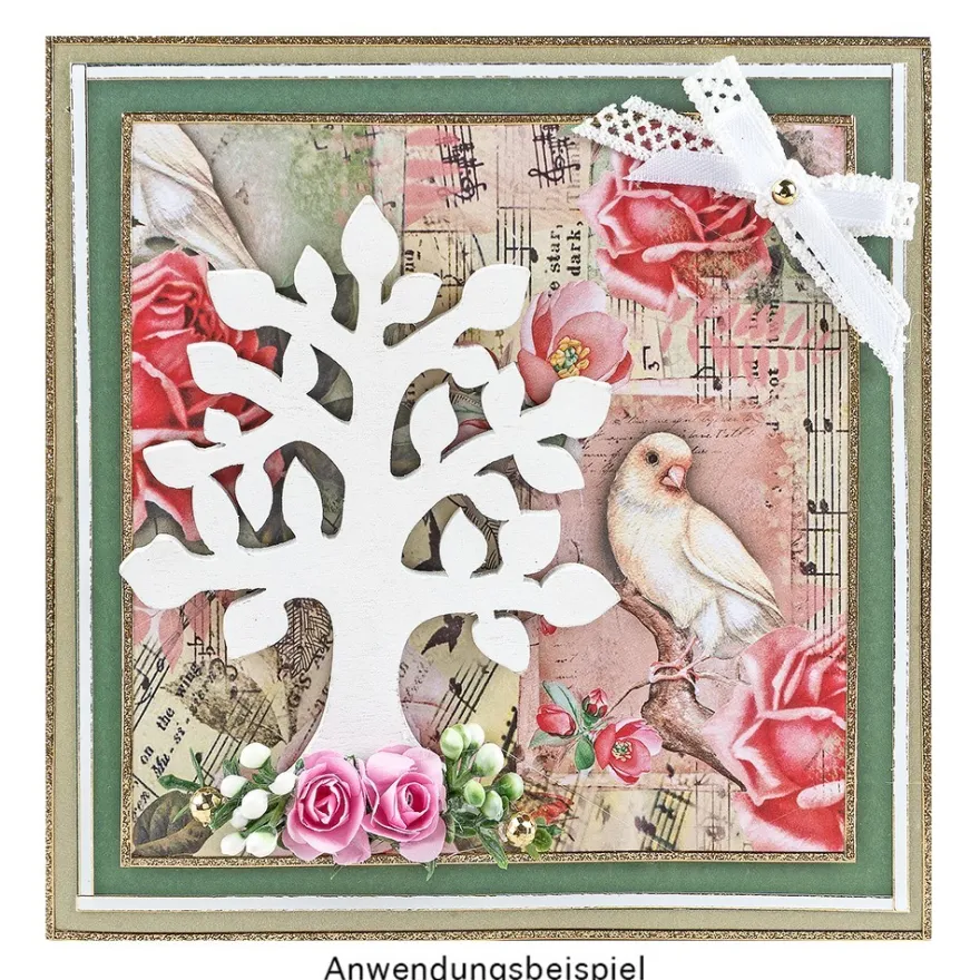 Duo-Design-Papiere, Vintage 2, beidseitig bedruckt, 25cm x 25cm, 250g/m², 20 Blatt