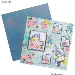 Duo-Design-Papiere, Vintage 5, beidseitig bedruckt, 25cm x 25cm, 250g/m², 20 Blatt