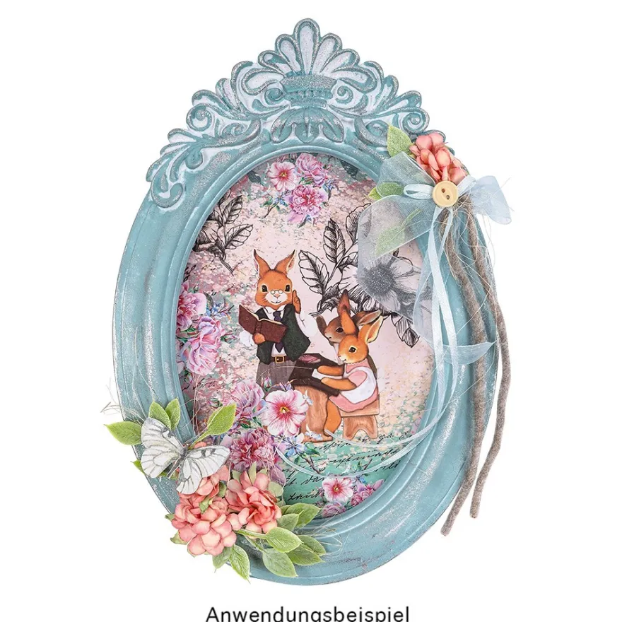 Duo-Design-Papiere, Vintage Ostern 2, beidseitig bedruckt, 25cm x 25cm, 250g/m², 20 Blatt